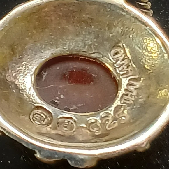 ✨️Bali Carnelian 925 SS Oxidized Pendant With 1 mm 925 Snake Chain✨️ - Picture 5 of 11